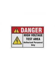 high voltage warning sign