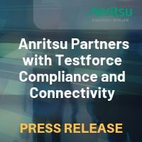Press Release: Anritsu Partners with Testforce Compliance and Connectivity
