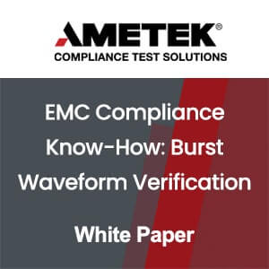 EMC Compliance Know-How – Burst Waveform Verification for Transient Generators
