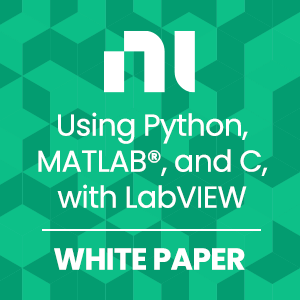 Using Python, MATLAB®, and C, with LabVIEW